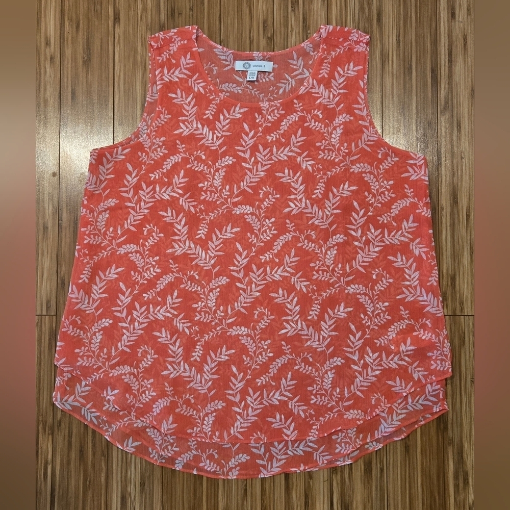 NWOT Cristina B Floral Top